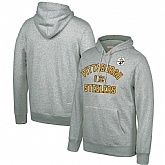Pittsburgh Steelers Mitchell & Ness Team History Pullover Hoodie Gray,baseball caps,new era cap wholesale,wholesale hats